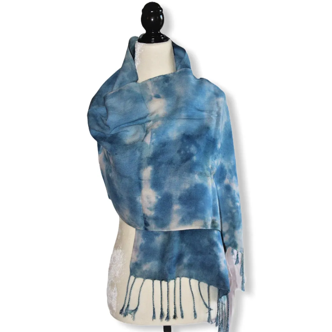 Tie Dye Handwoven Viscose Scarf