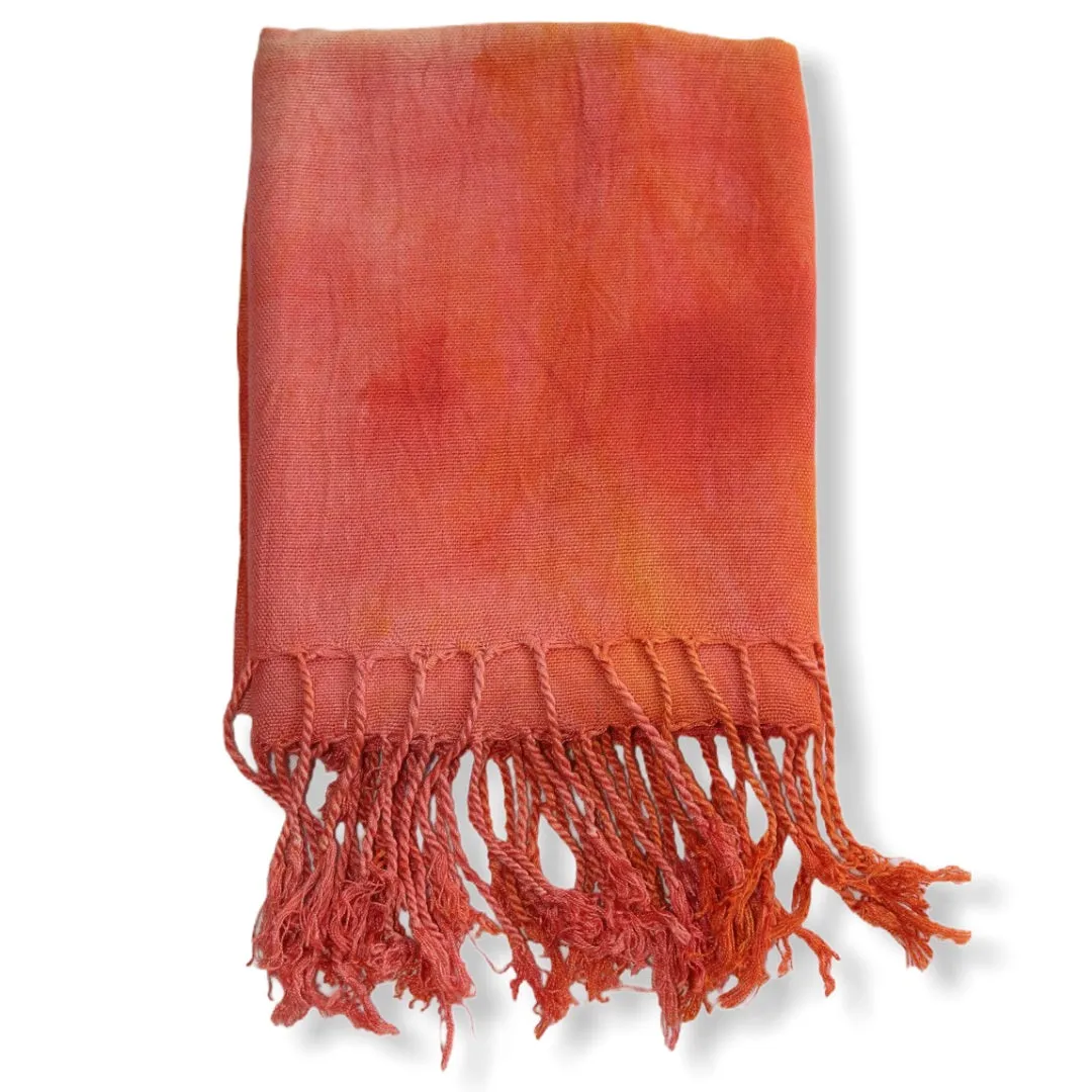 Tie Dye Handwoven Viscose Scarf