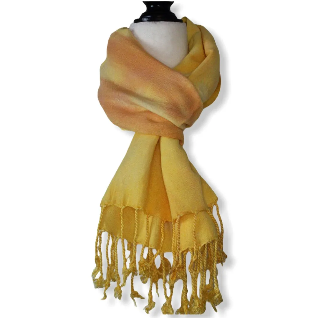 Tie Dye Handwoven Viscose Scarf