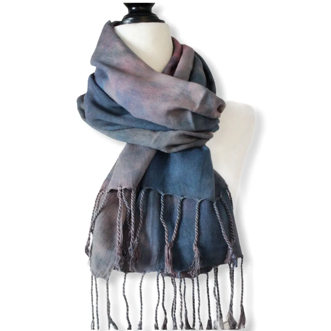 Tie Dye Handwoven Viscose Scarf