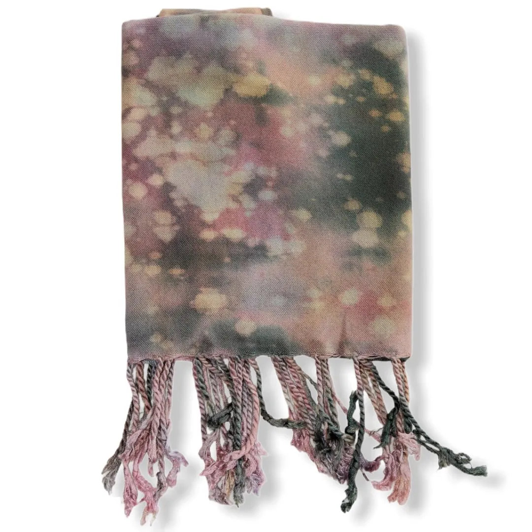 Tie Dye Handwoven Viscose Scarf