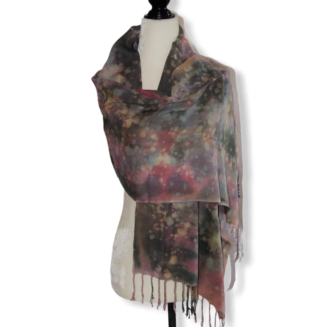 Tie Dye Handwoven Viscose Scarf