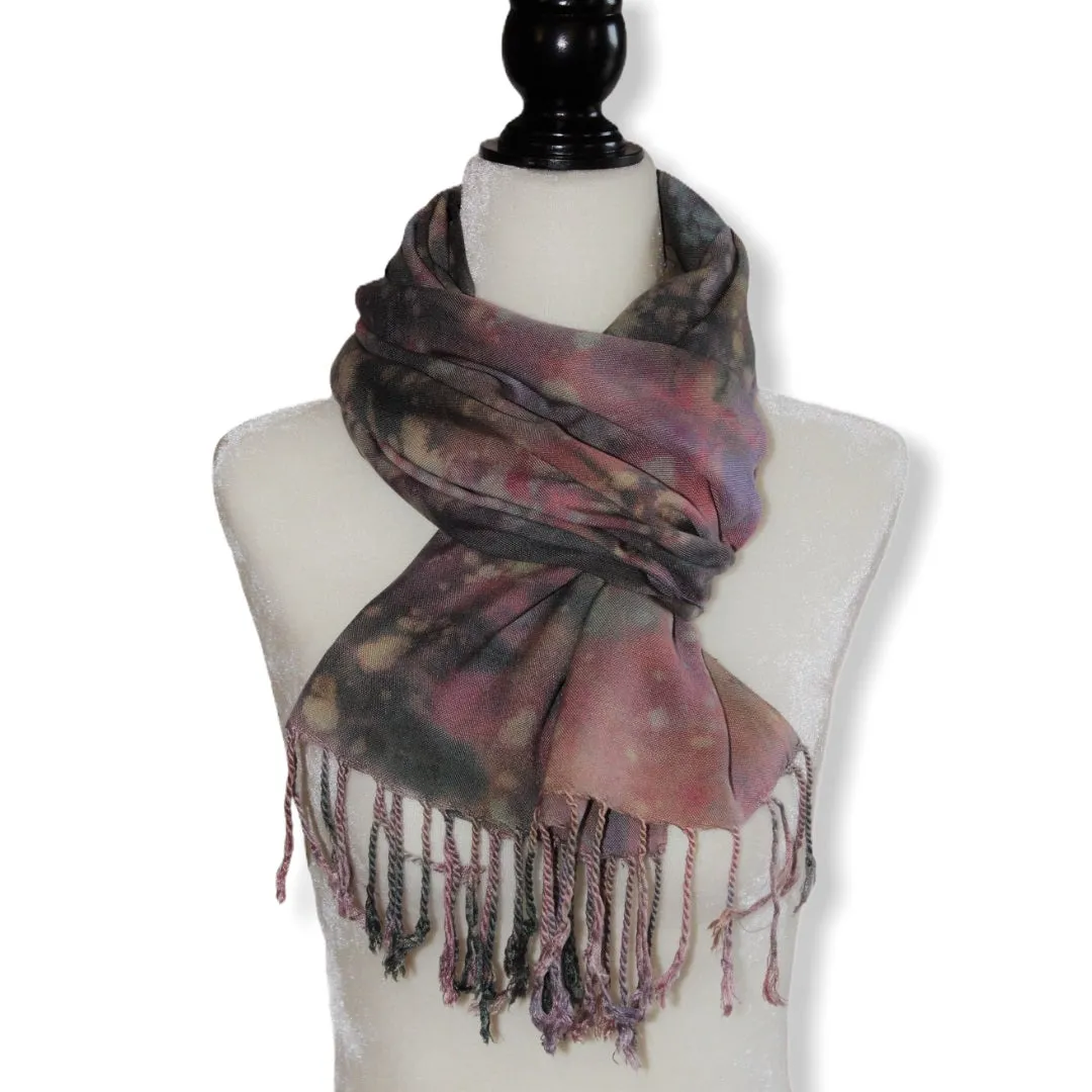 Tie Dye Handwoven Viscose Scarf