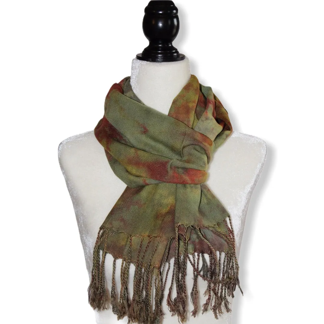 Tie Dye Handwoven Viscose Scarf