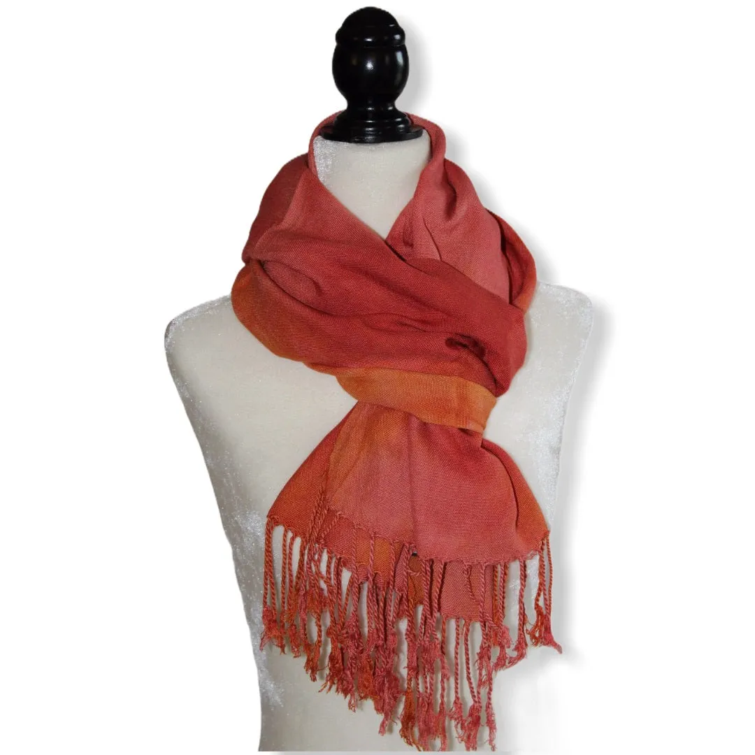 Tie Dye Handwoven Viscose Scarf