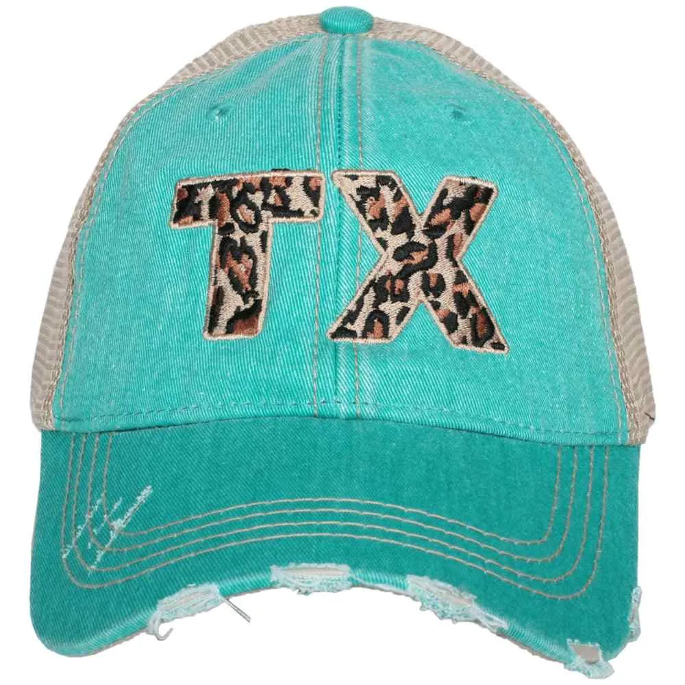 TX Texas Leopard State Wholesale Hat